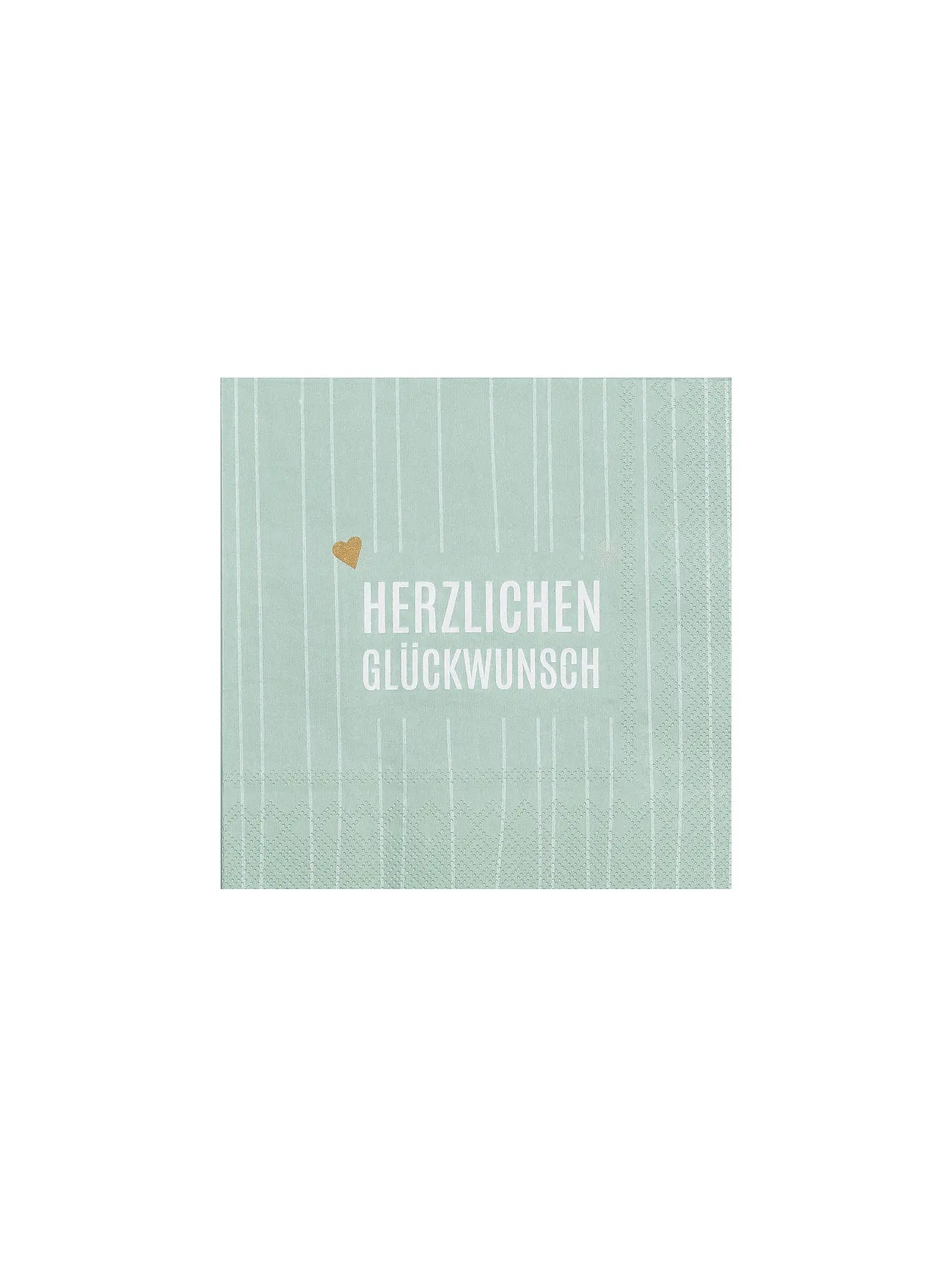 RAEDER | Lunch Servietten 33x33cm HERZLICHEN GLUECKWUNSCH | 